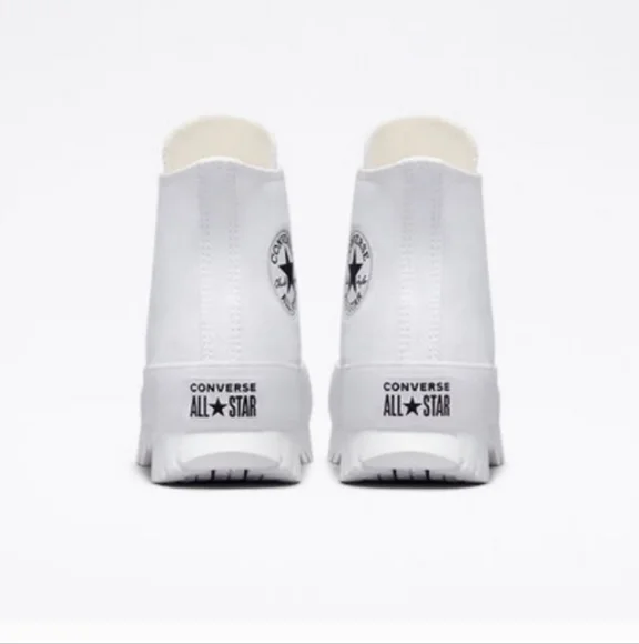 CONVERSE CHUCK TAYLOR ALL STAR LUGGED CANVAS 2.0 WHITE HI-TOP SNEAKERS s… - Picture 9 of 17